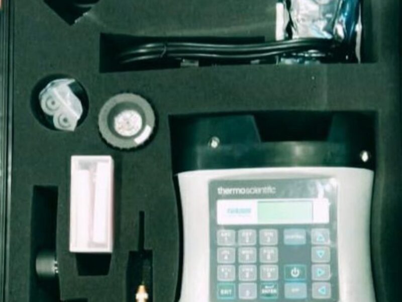 Methane analyzer equipment used for fugitive emission measurement at Soudarshini Valve