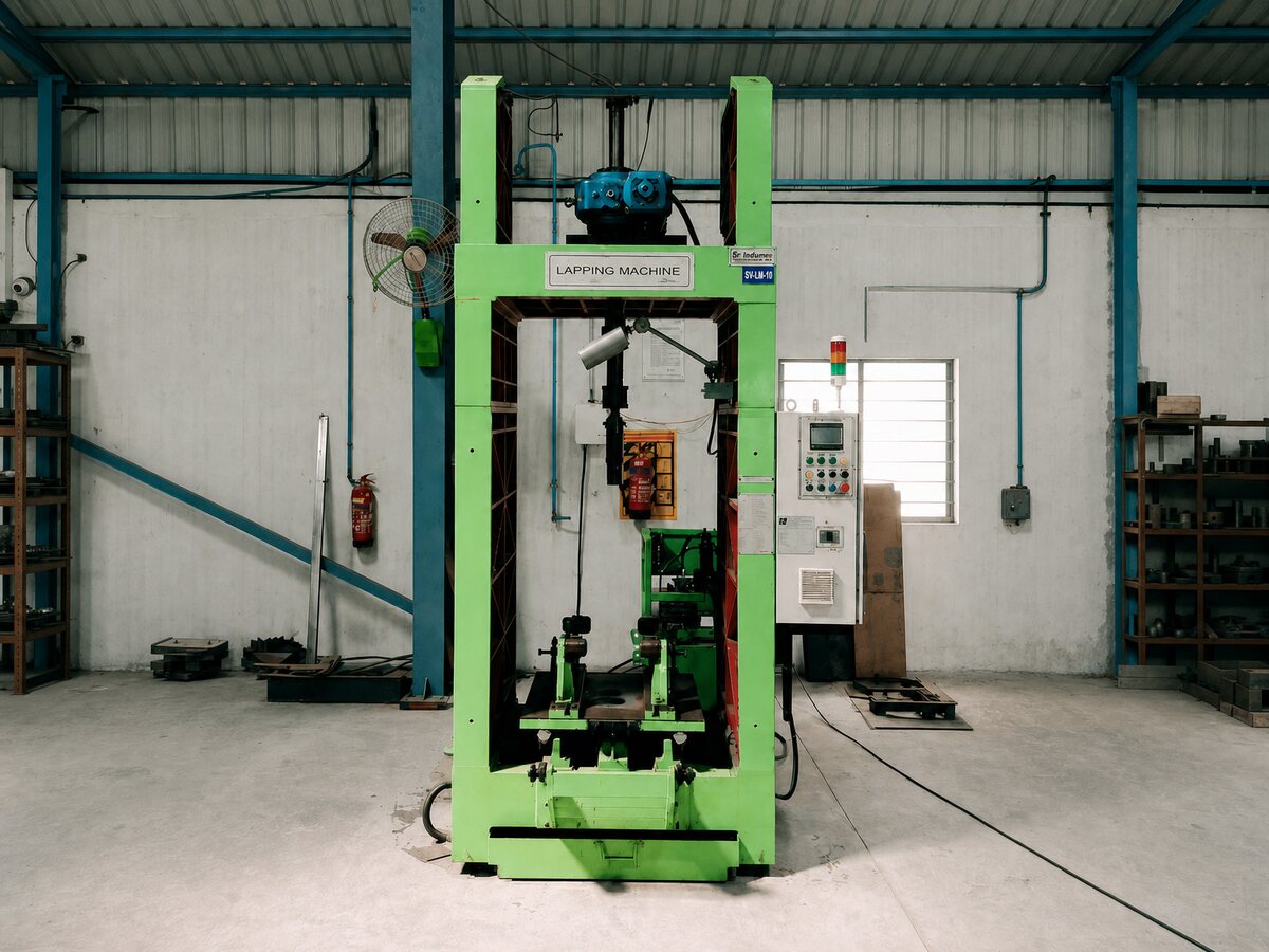 The lapping machine at Soudarshini Valve