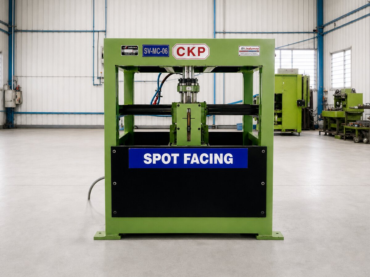 The spot-facing machine at Soudarshini Valve